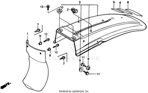 Rear Fender Schematic