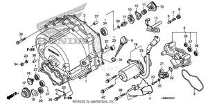 Front Crankcase Cover (trx250te) Schematic