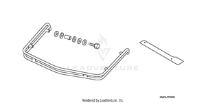 Trunk Rail (chrome) Schematic