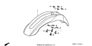 Front Fender Schematic