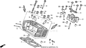 Cylinder Head Rear Schematic