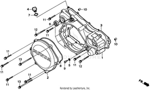 Right Crankcase Cover Schematic