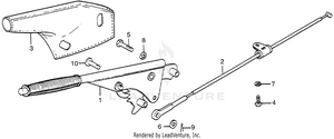 Hand Brake + Hand Brake Cable Schematic