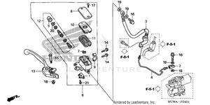 Front Brake Master       Cylinder (abs) Schematic