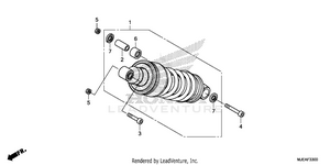 Rear Shock Absorber Schematic