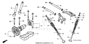 Camshaft + Valve Schematic