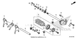 Gearshift Drum Schematic