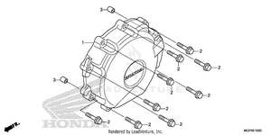 Alternator Cover         (1) Schematic