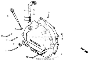 Right Crankcase Cover Schematic
