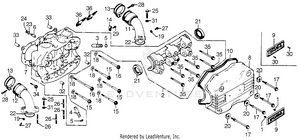 Left Cylinder Head Schematic