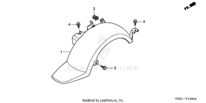 Rear Fender Schematic