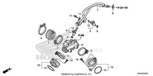 Intake Manifold@injector Schematic