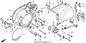 Vt1100c2left Crankcase Cover 95-97 Schematic
