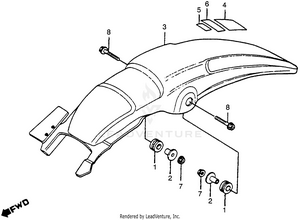 Rear Fender Schematic
