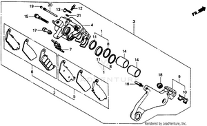 Rear Brake Caliper Schematic