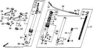 Front Fork 81-82 Schematic
