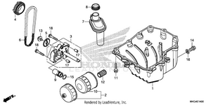 Oil Pan@oil Pump Schematic
