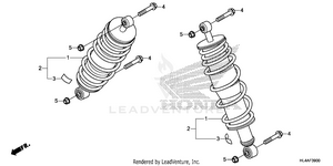 Rear Shock Absorber (1) Schematic