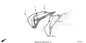 Radiator Shroud          (crf250rx) Schematic