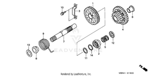 Kick Starter Spindle Schematic