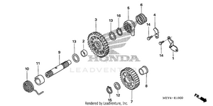 Kick Starter Spindle Schematic