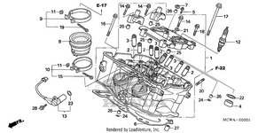 Cylinder Head (rr.) Schematic