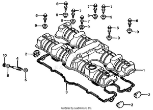 Cylinder Head Cover Schematic