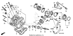 Front Cylinder Head      @intake Manifold Schematic