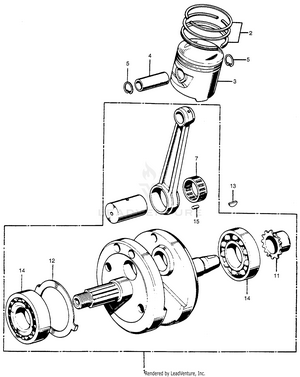 Crankshaft + Piston Schematic