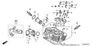 Rear Cylinder Head Schematic