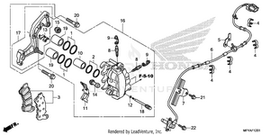 Front Brake Caliper (abs) Schematic