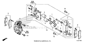 Front Brake Caliper Schematic