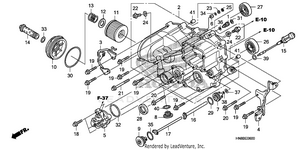 Front Crankcase Cover Schematic