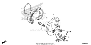 Front Brake Panel Schematic