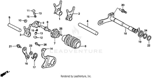 Gearshift Drum Schematic