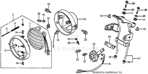 Headlight + Horn 79 Schematic
