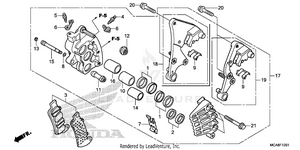 Right Front Brake Caliper (abs) Schematic