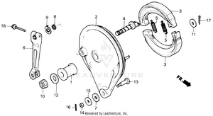Rear Brake Panel Schematic
