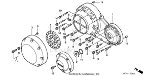 Right Crankcase Cover Schematic