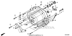 Front Crankcase Cover    (1) Schematic