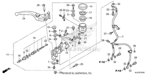 Front Brake Master       Cylinder (1) Schematic