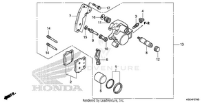 Front Brake Caliper Schematic