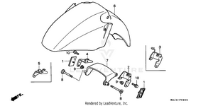 Front Fender Schematic