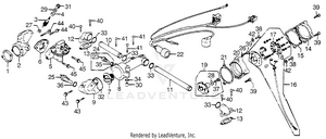 Fuel Pump + Thermostat + Points Schematic