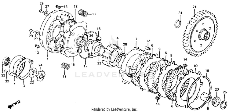1981 Honda CT110 Trail OEM Parts
