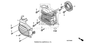 Cooling Fan + Radiator Cover Schematic