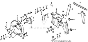 Radiator Fan + Shroud Schematic