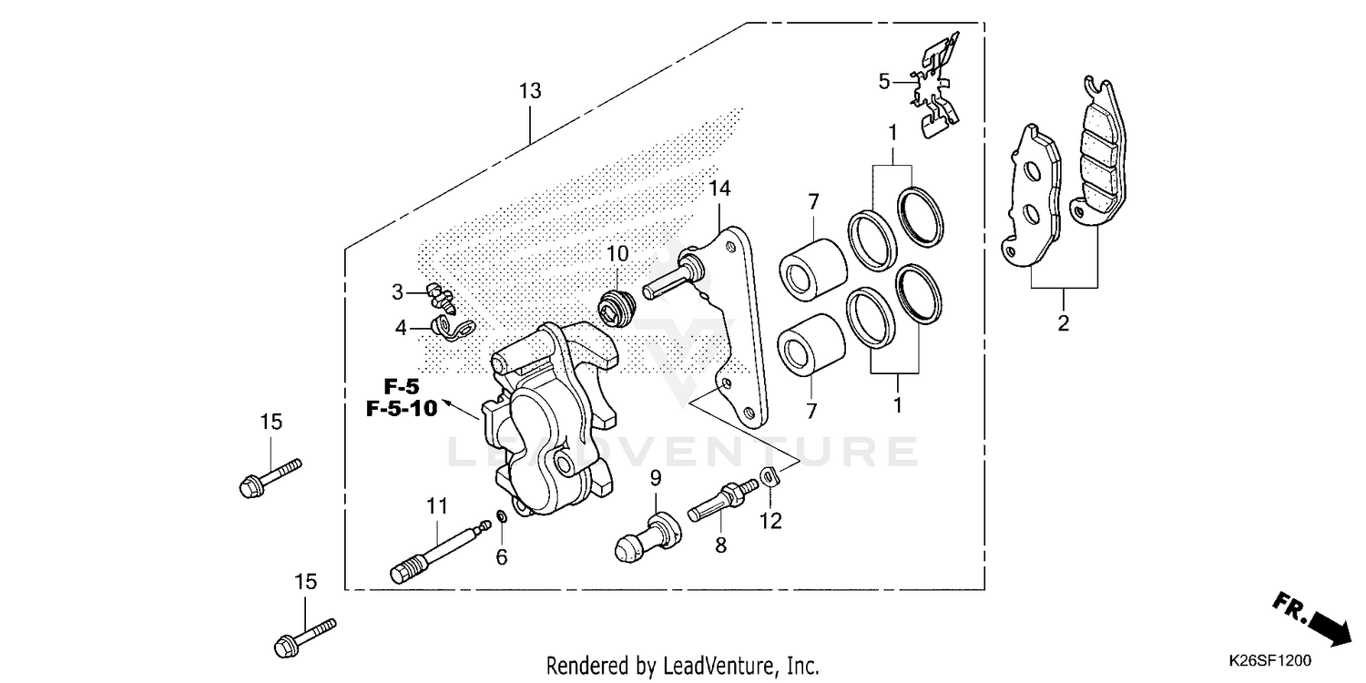 FRONT BRAKE CALIPER