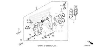 Front Brake Caliper Schematic