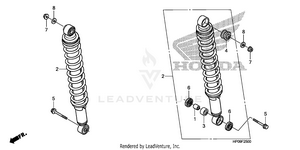Rear Shock Absorber Schematic